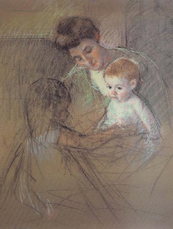 Mary Cassatt Study of Mother and kid Germany oil painting art